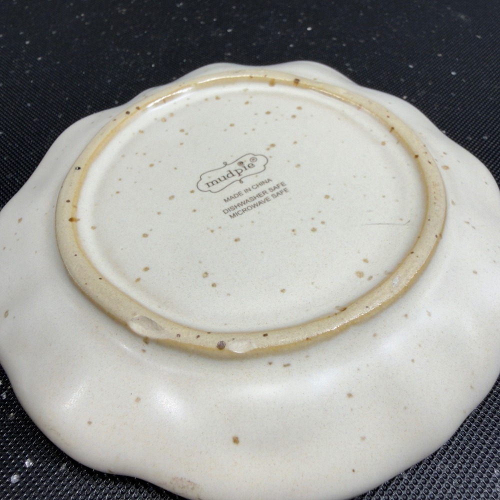 Mudpie‎ Ceramic Nativity Scene Decorative Plate Christmas Decor White Brown Star - Picture 11 of 11
